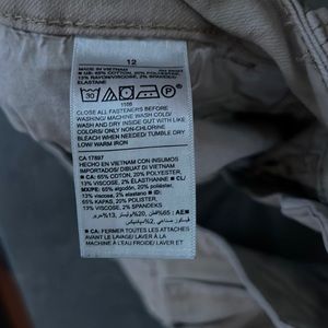 2 pairs of khaki pants